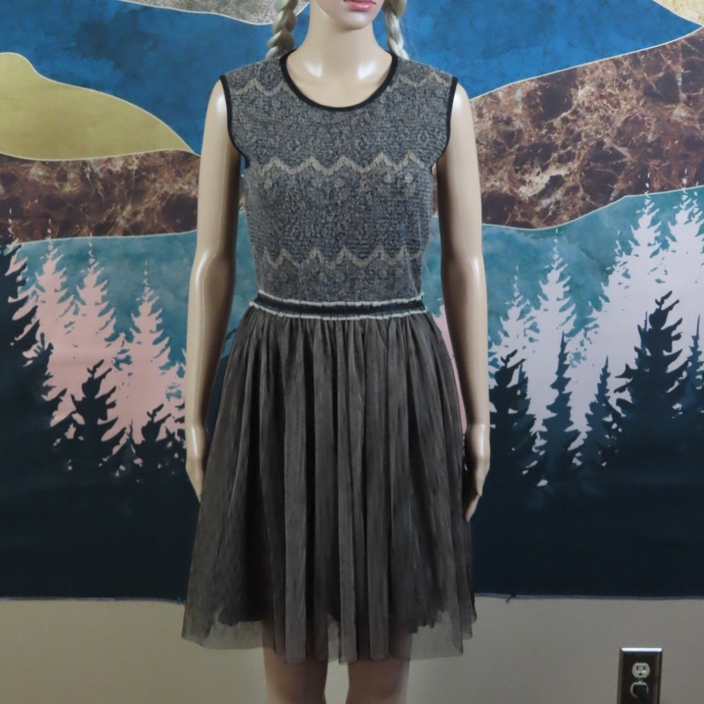 Anthropologie sleeveless tulle dress